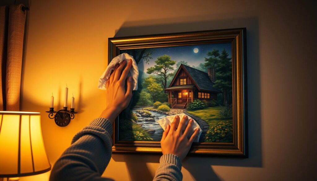 Thomas Kinkade art maintenance