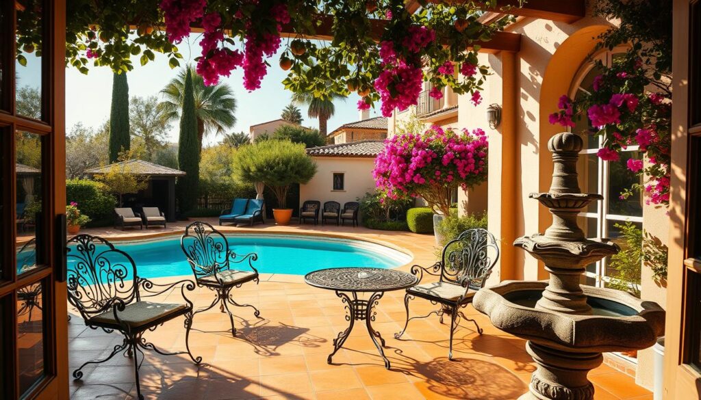 mediterranean style home outdoor space