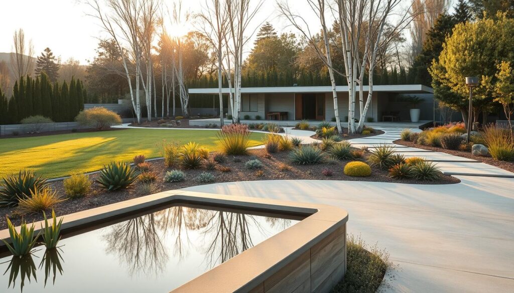 mid century modern landscaping