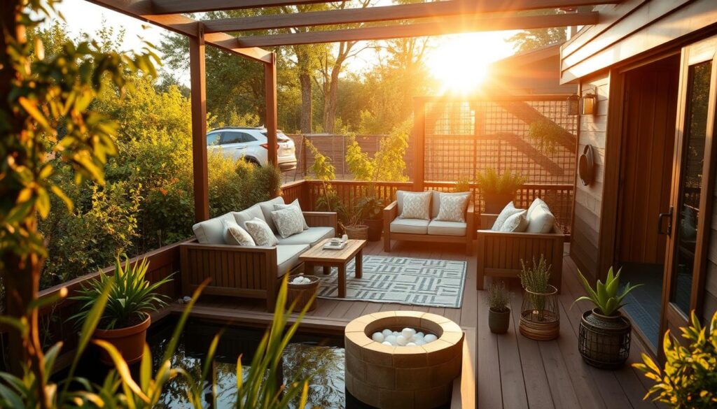 outdoor living area